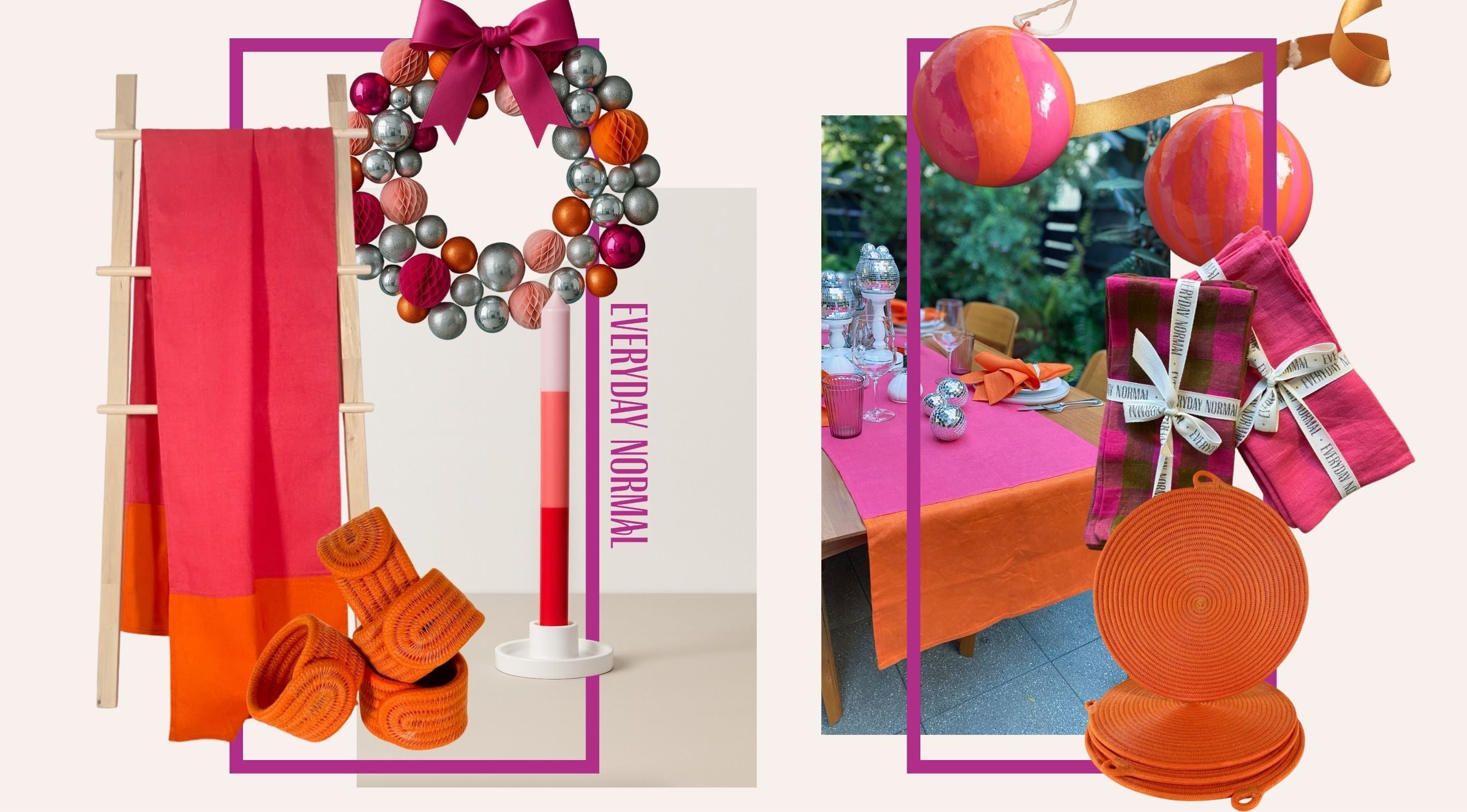 Pink Christmas Table Styling: Because Why Not?