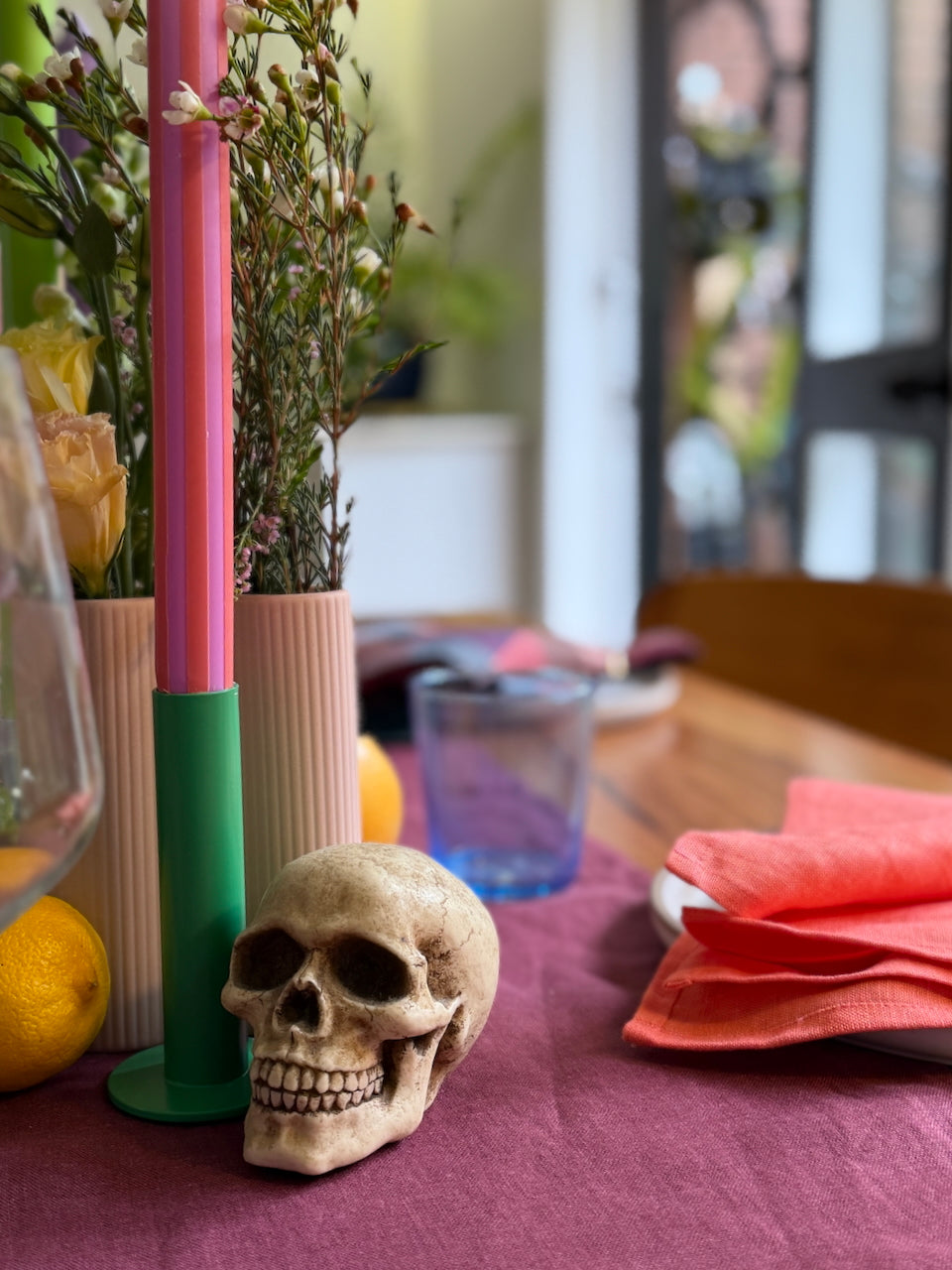 How to Style a Colourful Table Runner