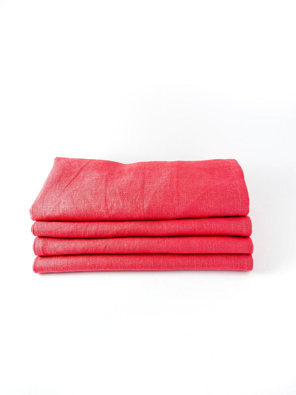 Pink linen napkins from Everyday Normal's Fancy A Soirées set