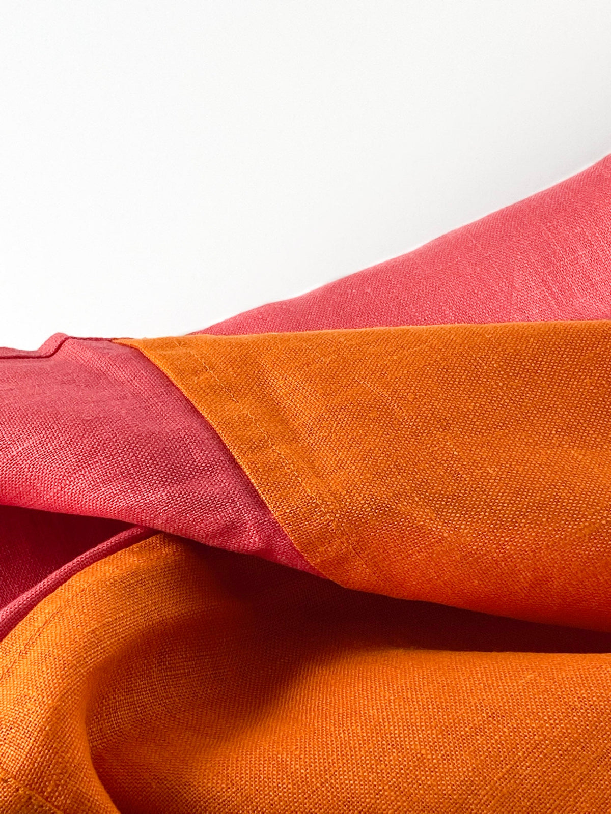 Pink and orange linen table runner from Everyday Normal's Pop That! set — image 4
