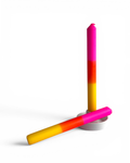 Sunset Sorbet Dip Dye Dinner Candle