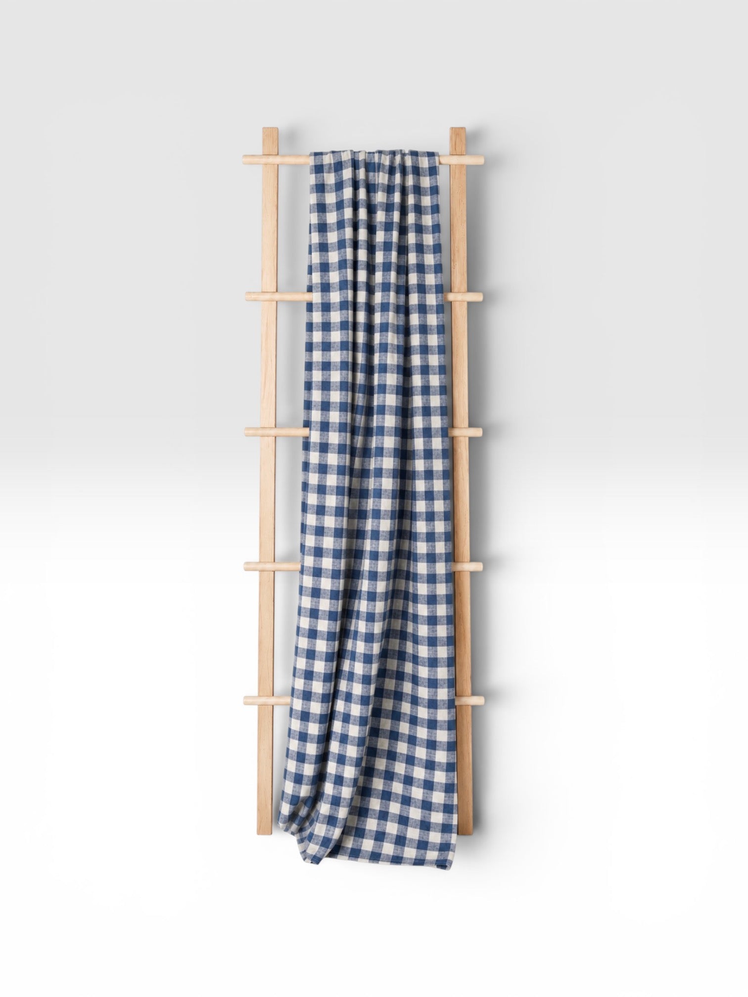 Blue Porcelain Checked Tablecloth