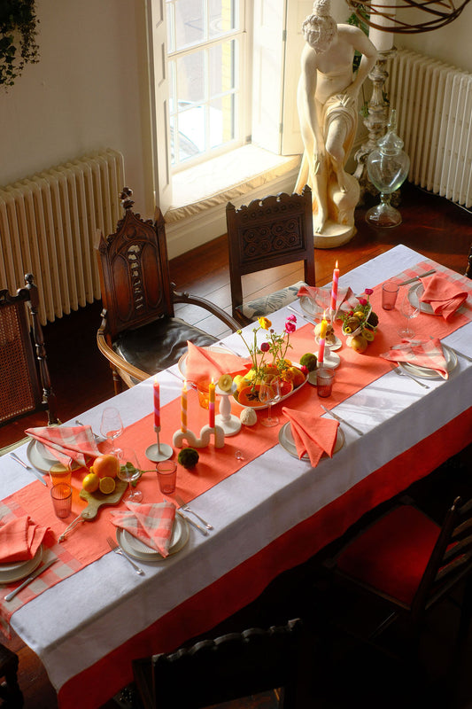 Coral Crush: Linen Napkin & Table Runner Set