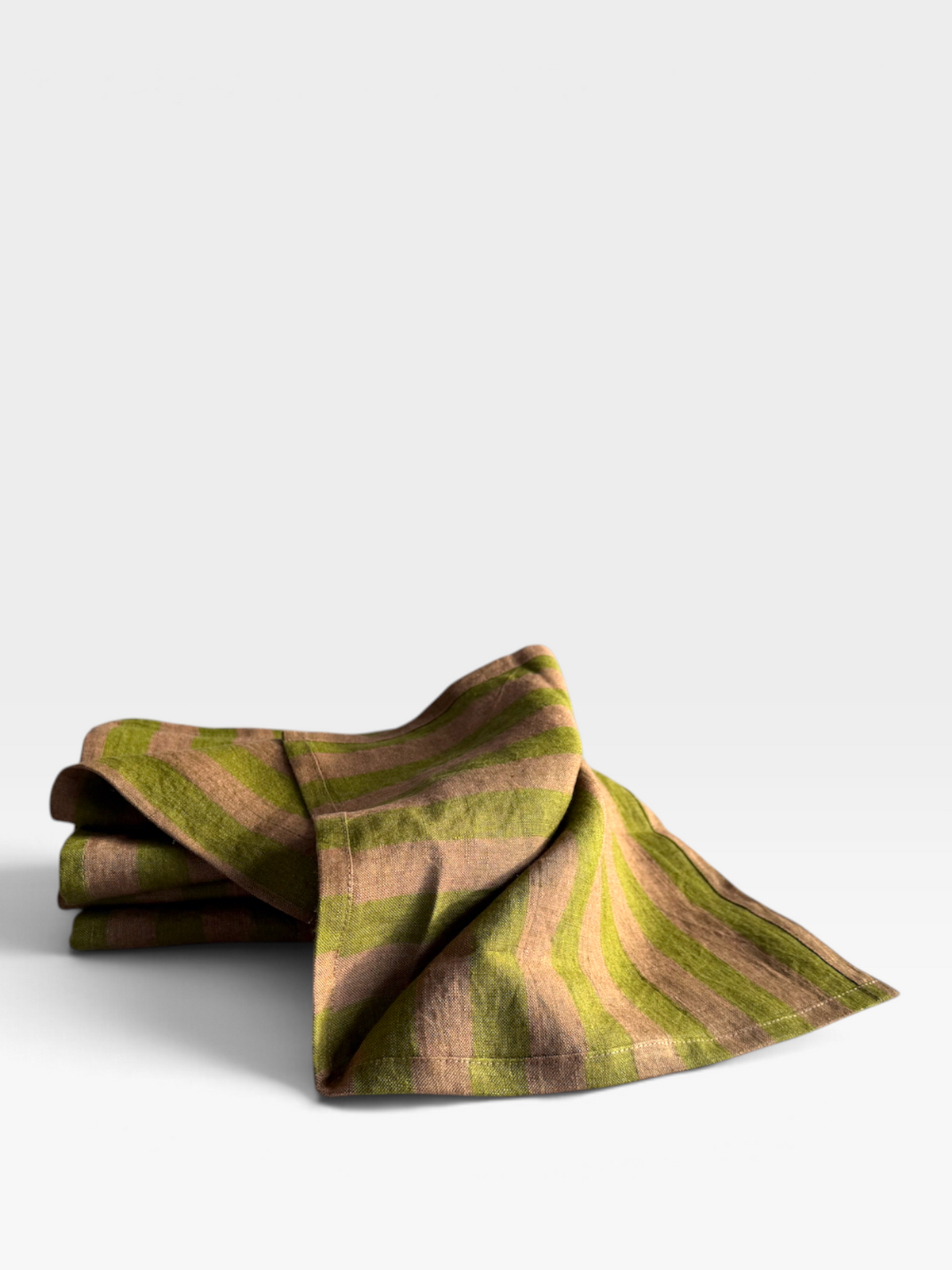 Spring Meadow Stripe Linen Napkins