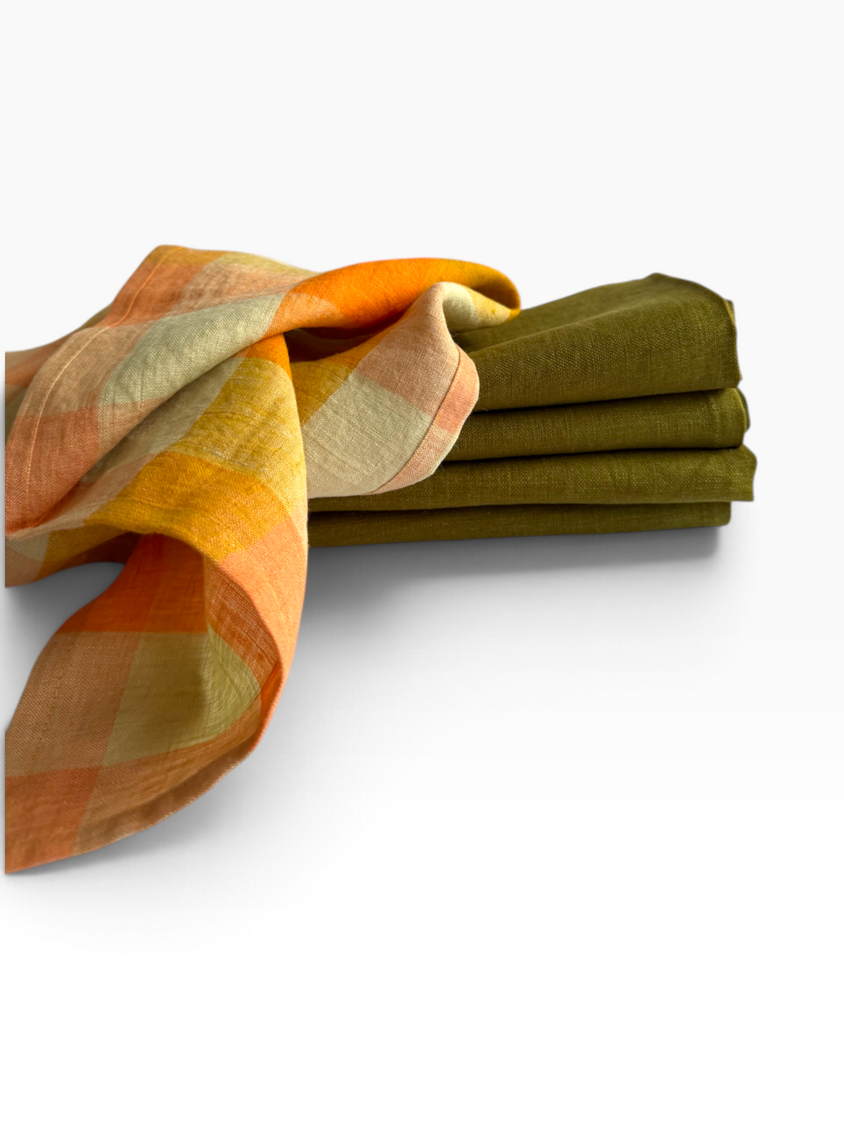 Spring Green Linen Napkins