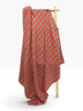 Coastal Summer Checkered Linen Tablecloth