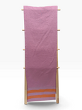 Lavender and Orange Stripe Linen Table Runner