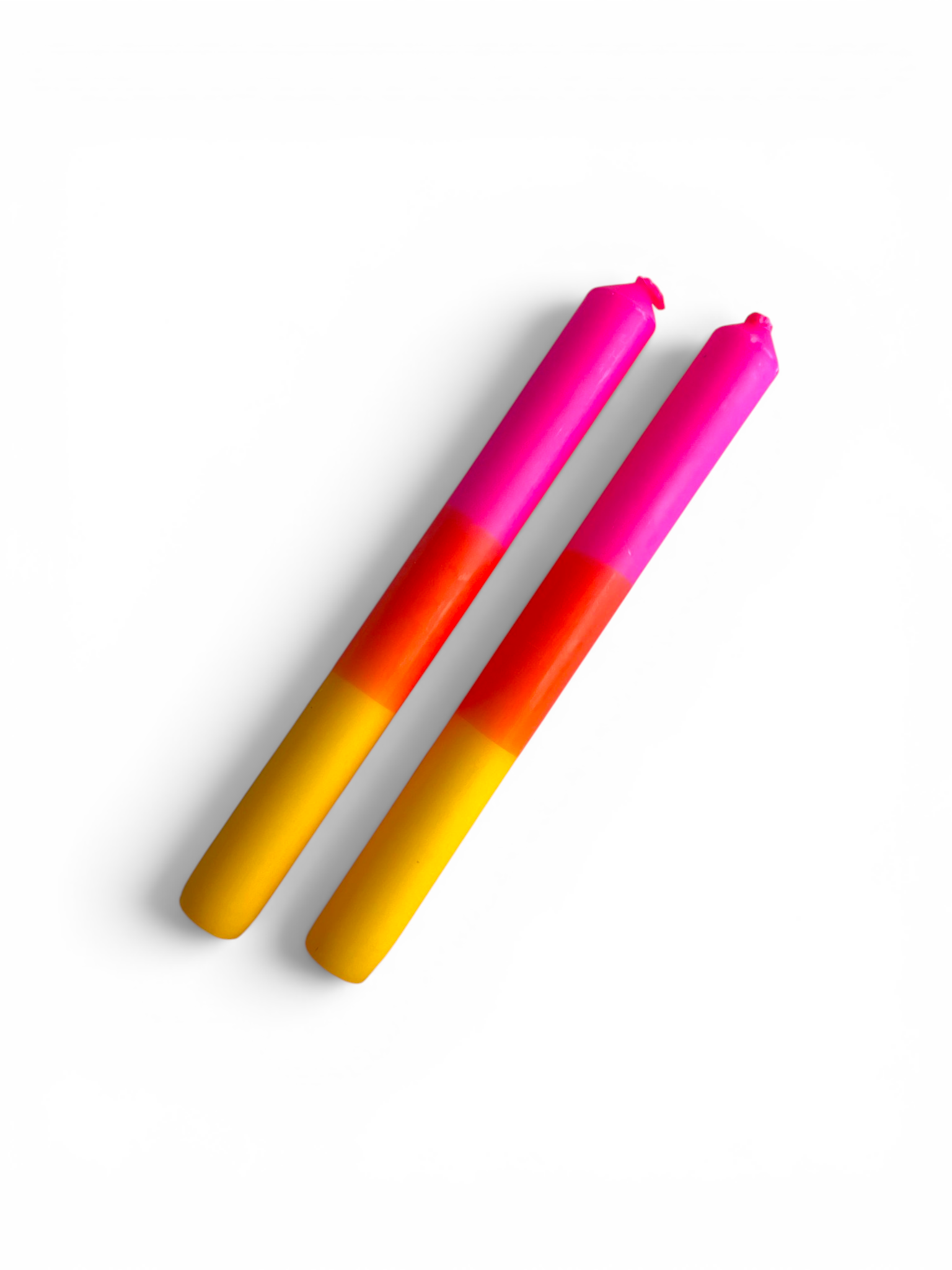 Sunset Sorbet Dip Dye Dinner Candle