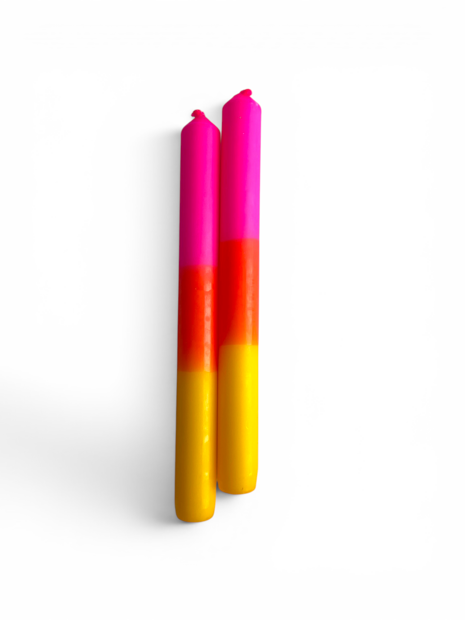 Sunset Sorbet Dip Dye Dinner Candle