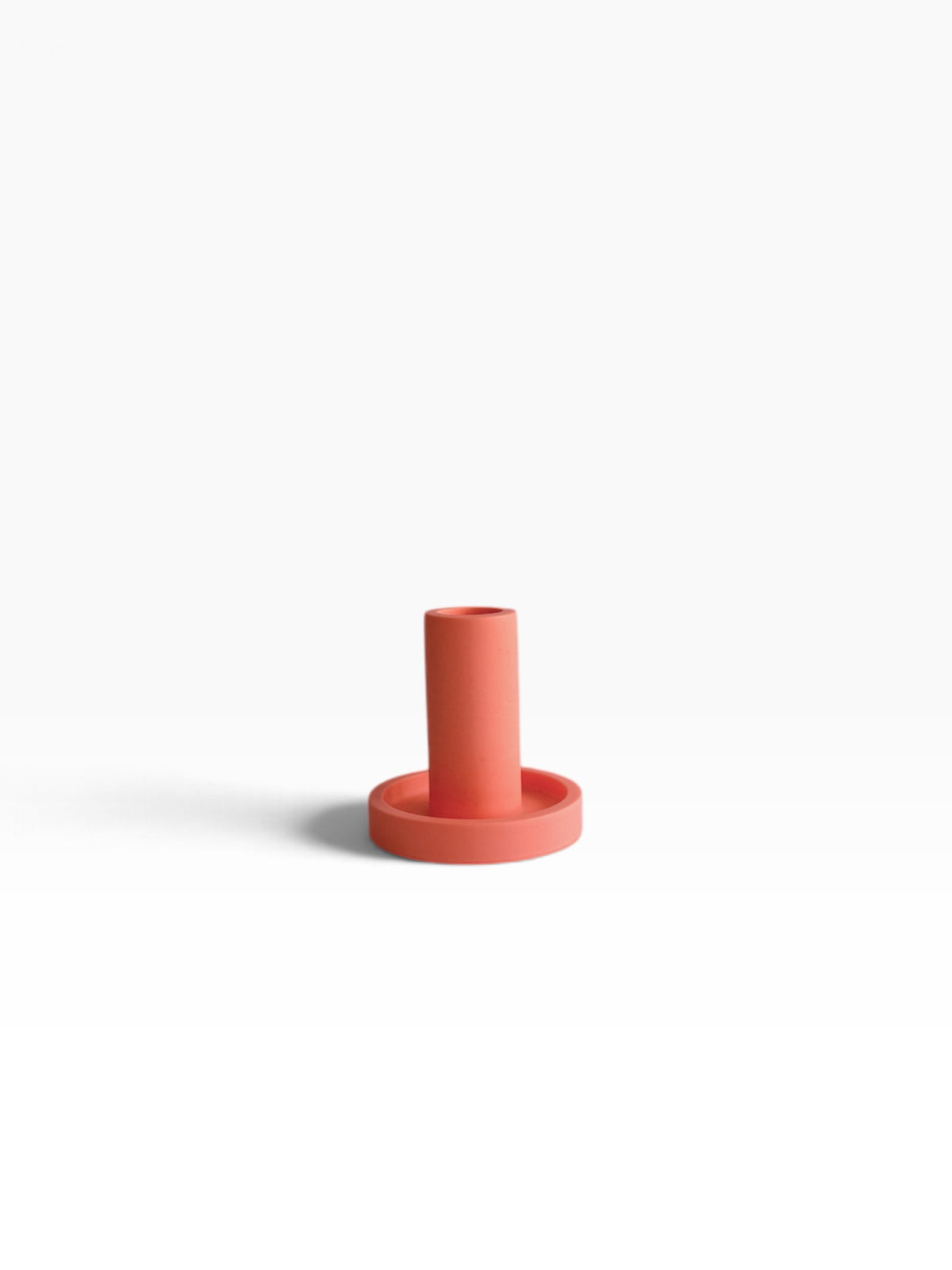 Coral Crush Jesmonite Candle Holder - Large