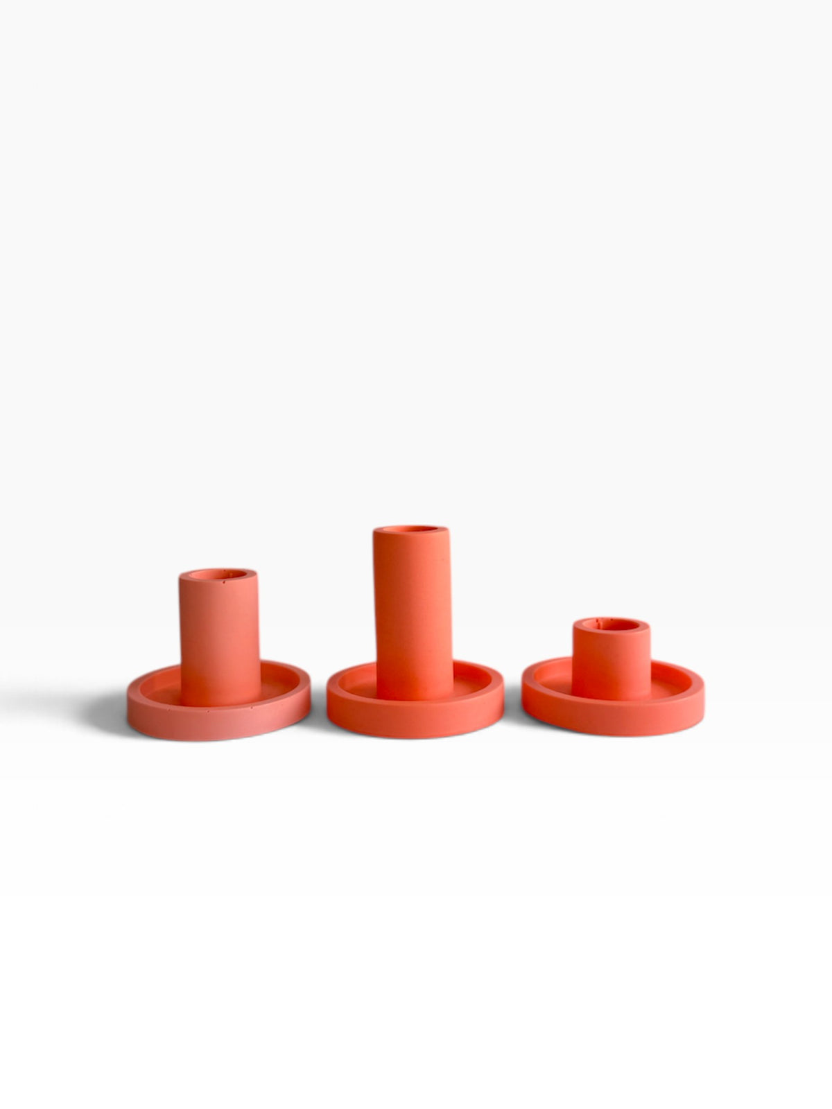 Coral Crush Jesmonite Candle Holder - Large