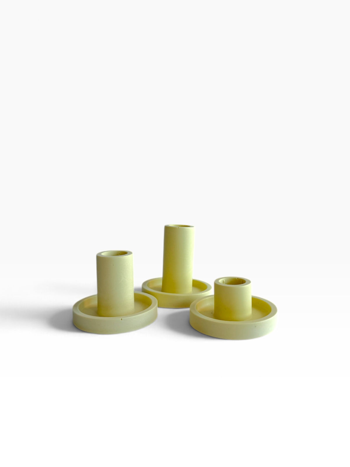 Lemon Drop Jesmonite Candle Holder - Medium