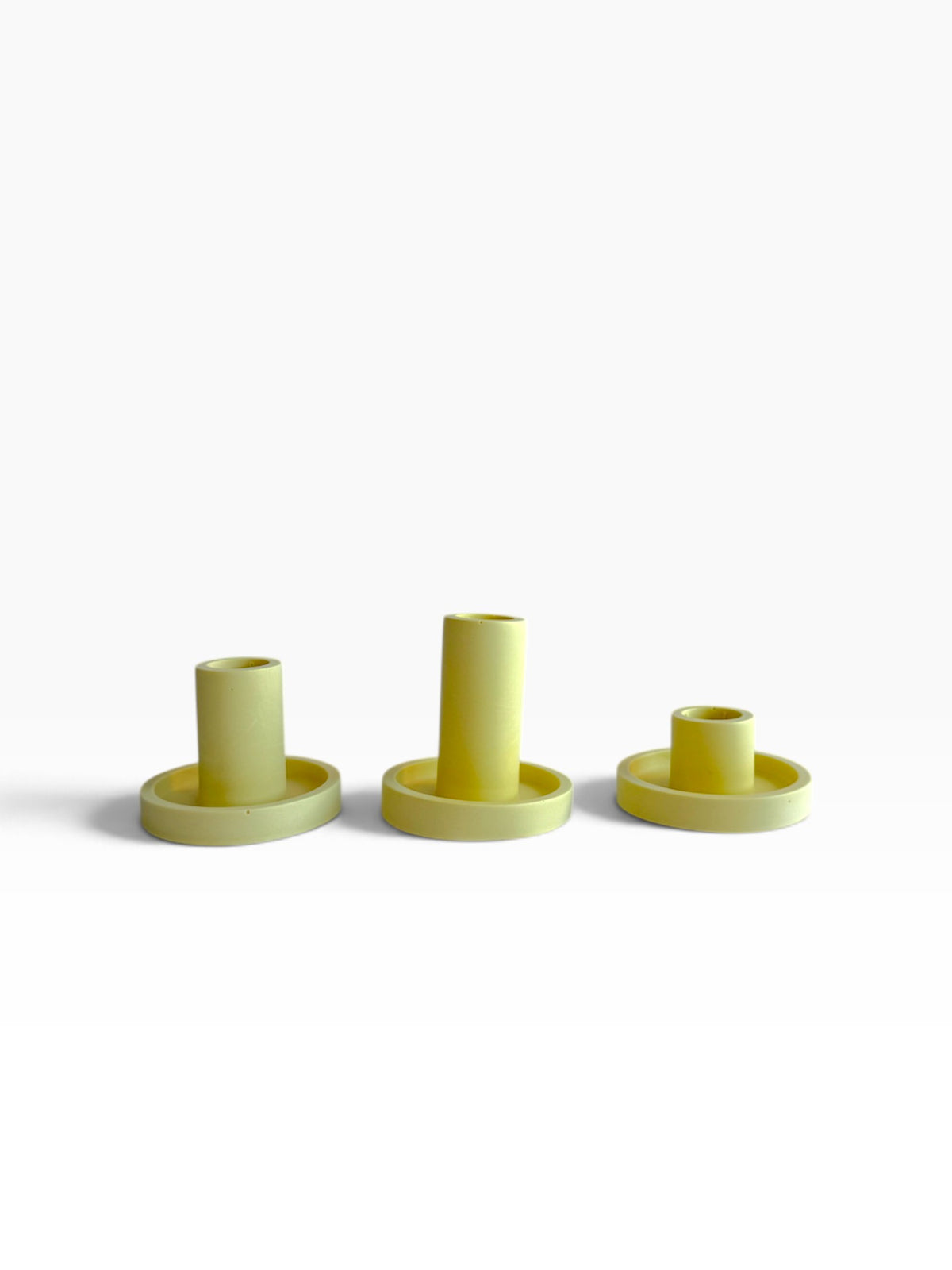 Lemon Drop Jesmonite Candle Holder - Large