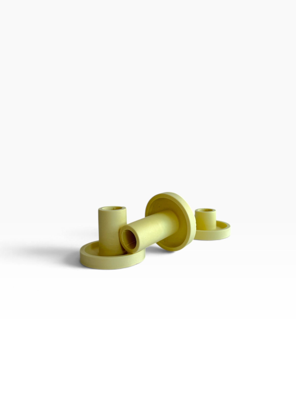 Lemon Drop Jesmonite Candle Holder - Medium