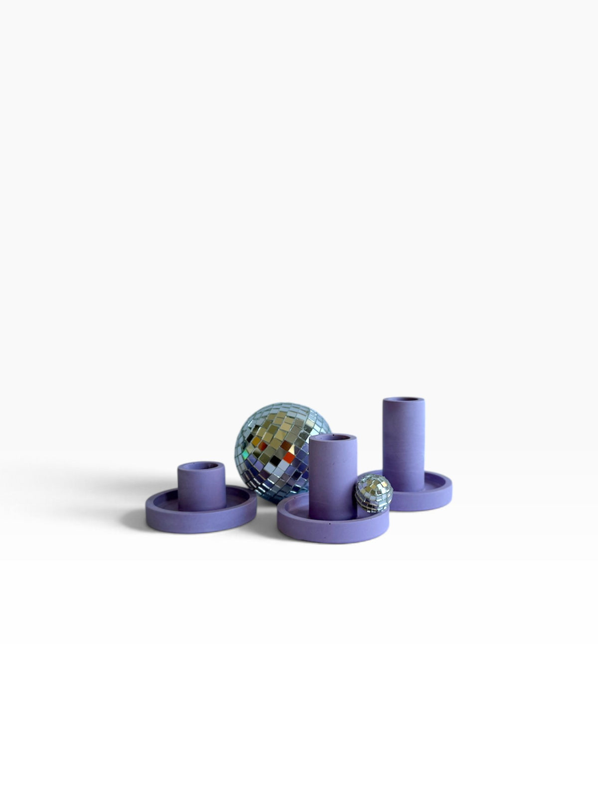 Lavender Loud Jesmonite Candle Holder - Small by Everyday Normal, photo 6