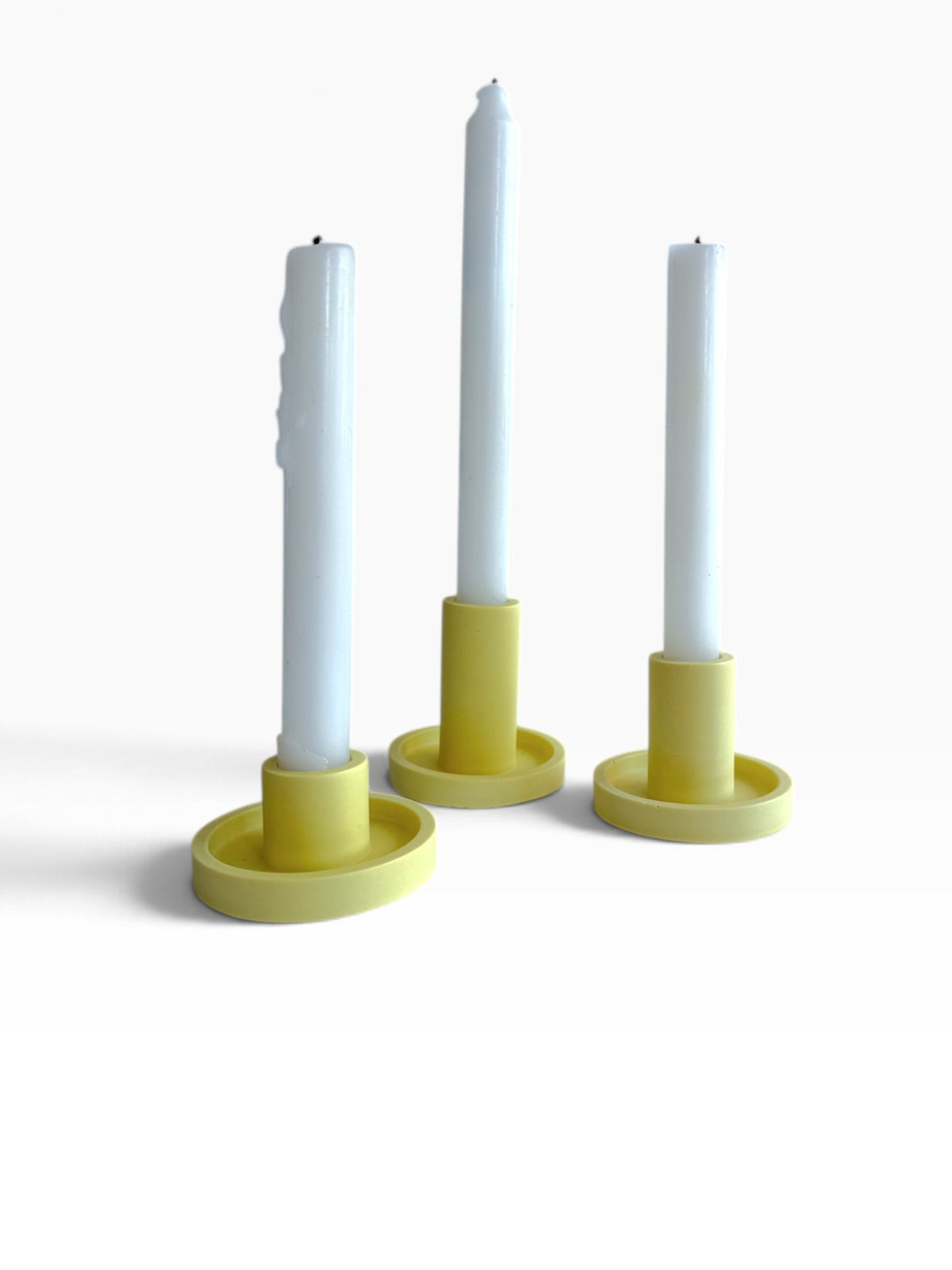 Lemon Drop Jesmonite Candle Holder - Small