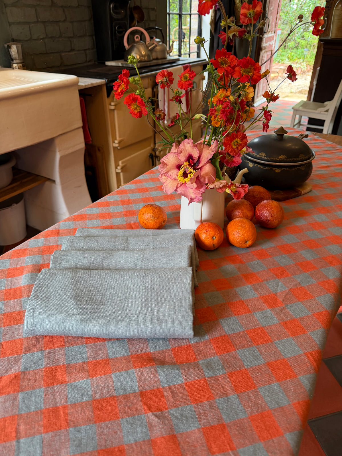Sea Breeze Plain Linen Napkins