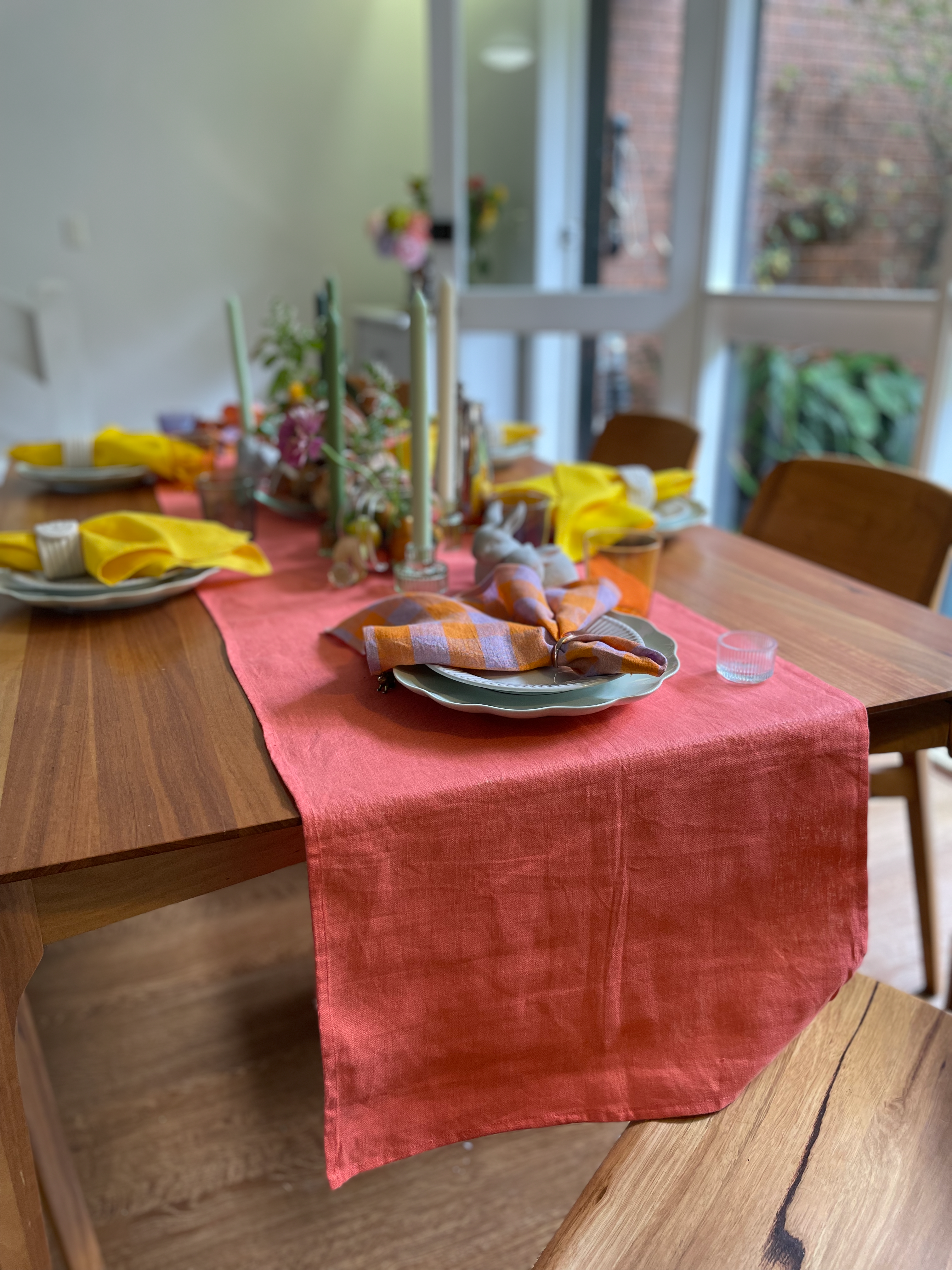 Coral Crush Table Runner