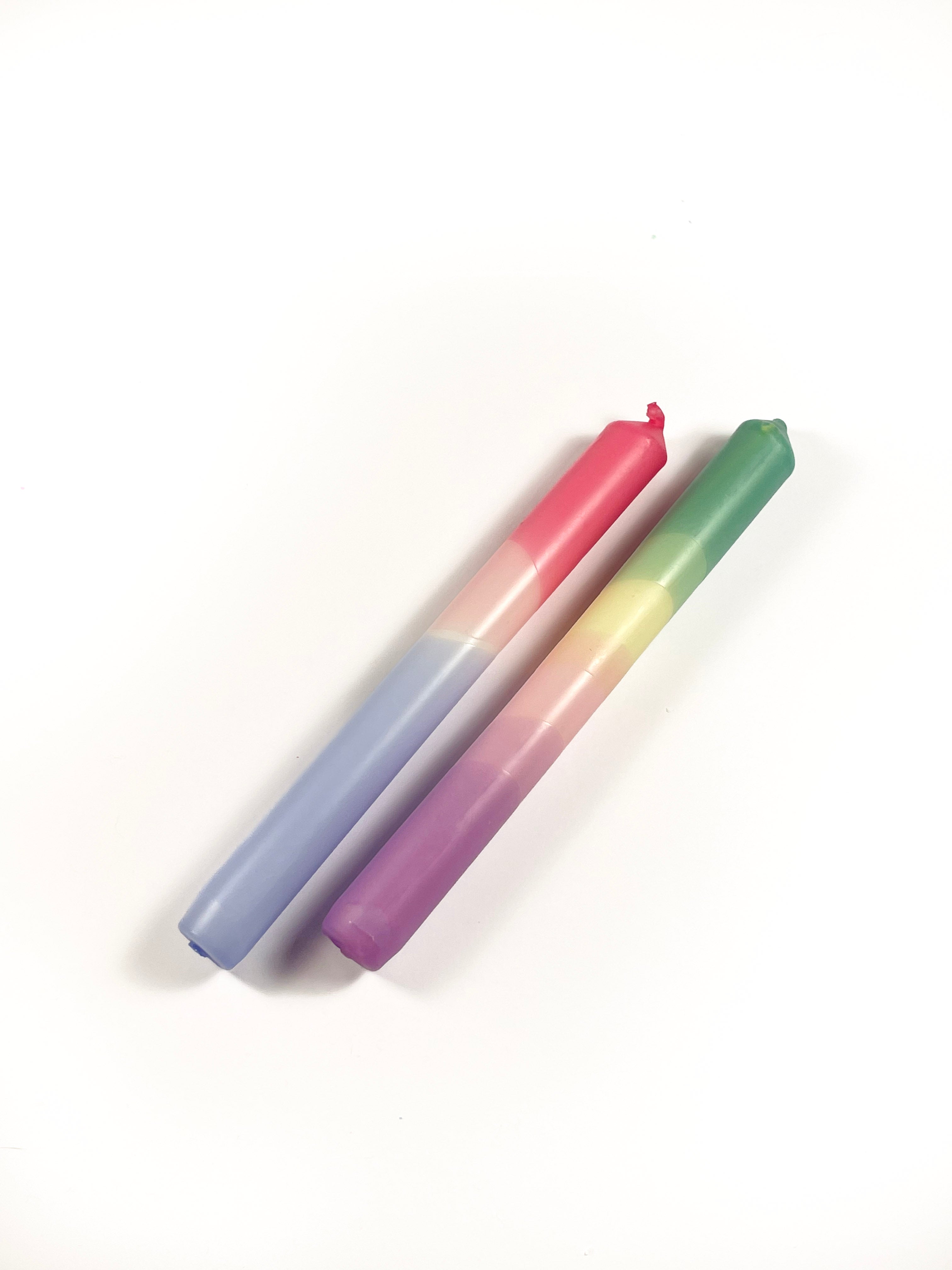 Pastels Dip Dye Candles