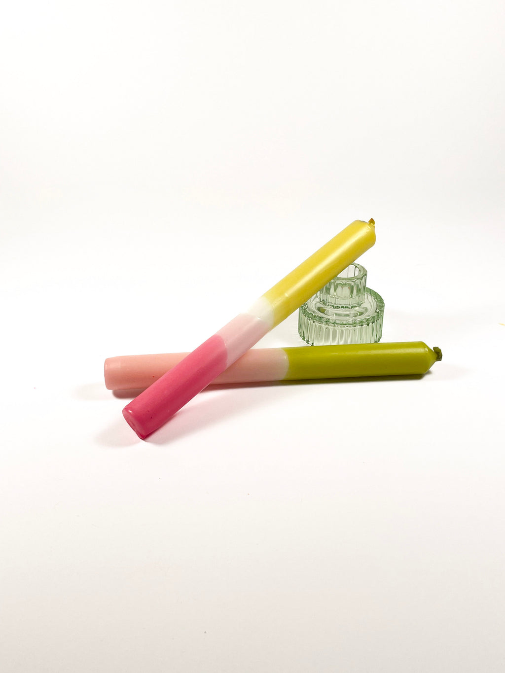 Pastels Dip Dye Candles