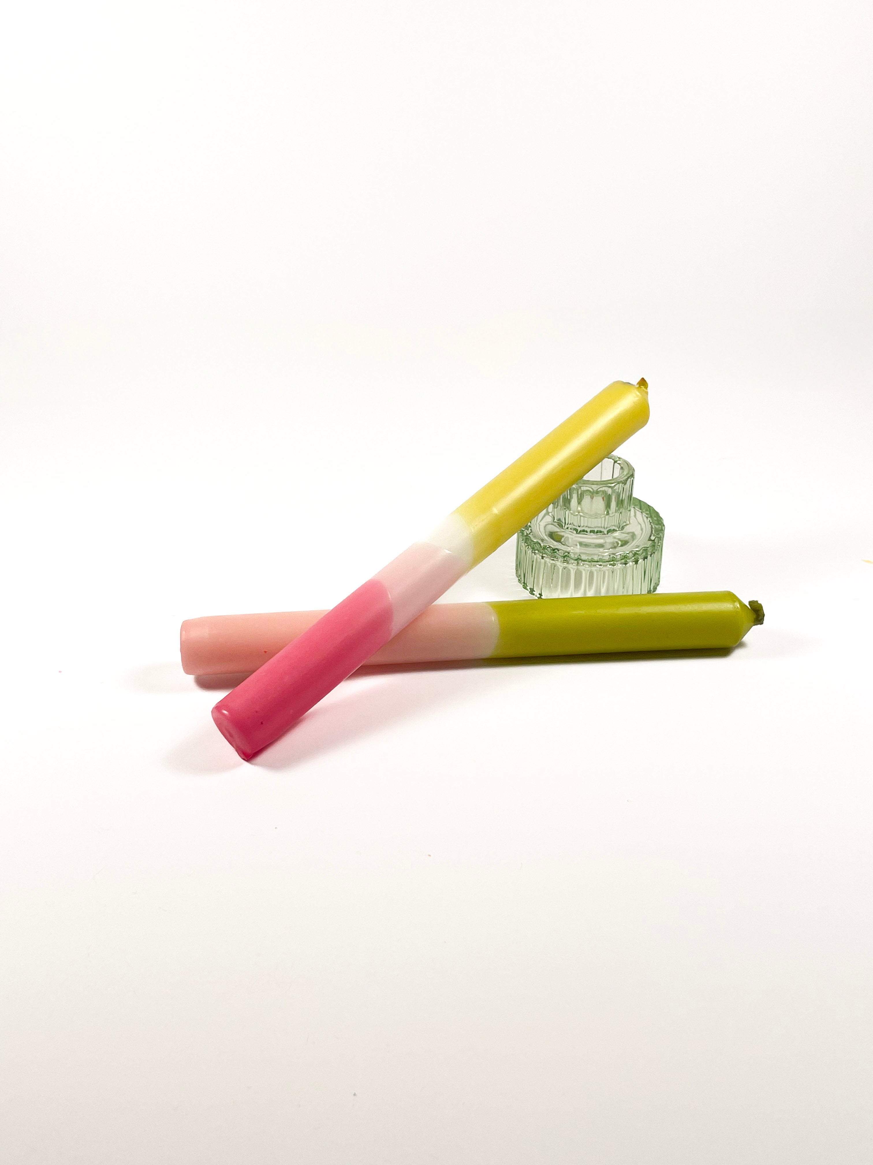 Pastels Dip Dye Candles