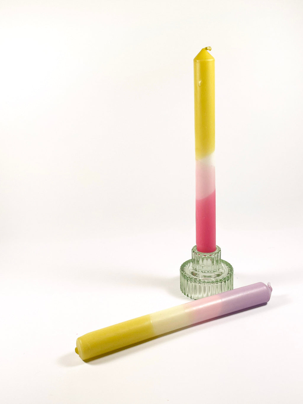Pastels Dip Dye Candles