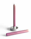 Neon Pink & Green Wiggle Dinner Candle