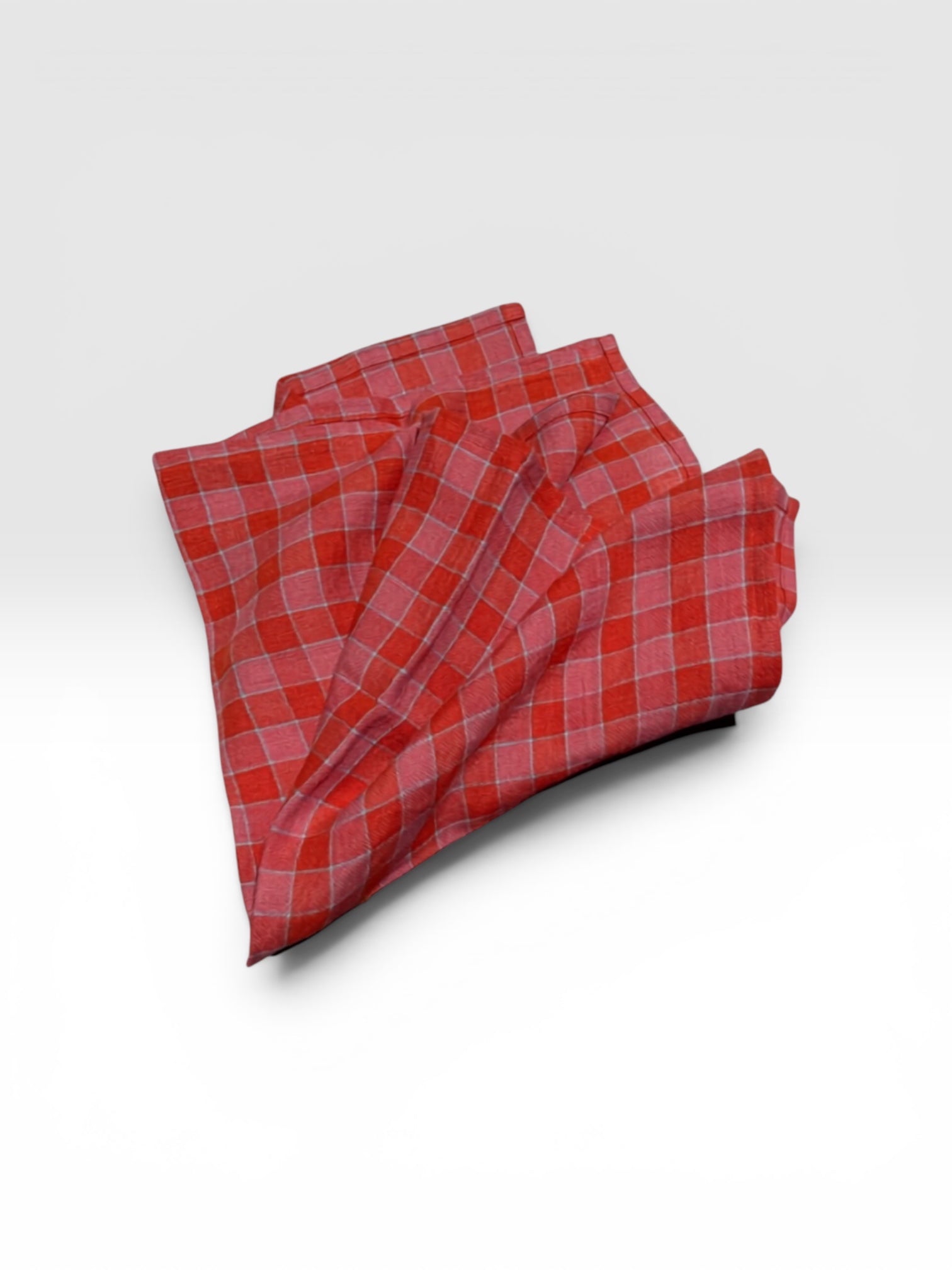Rhubarb Checked Napkins