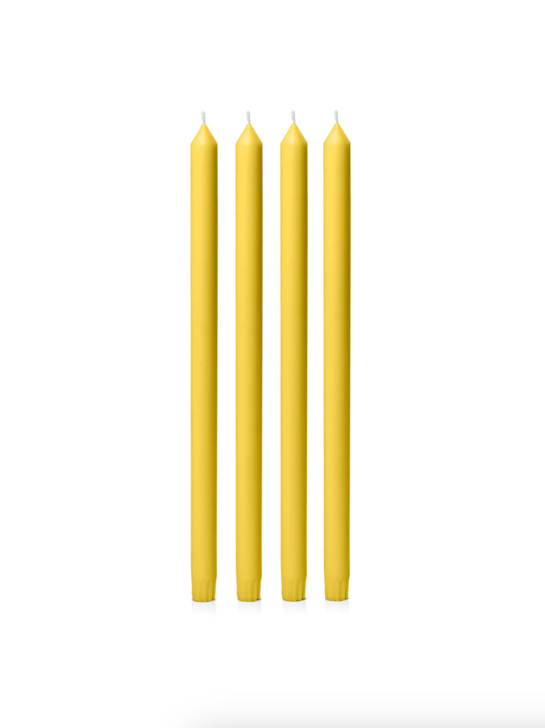 Yellow 40cm Dinner Candles