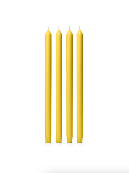 Yellow 40cm Dinner Candles