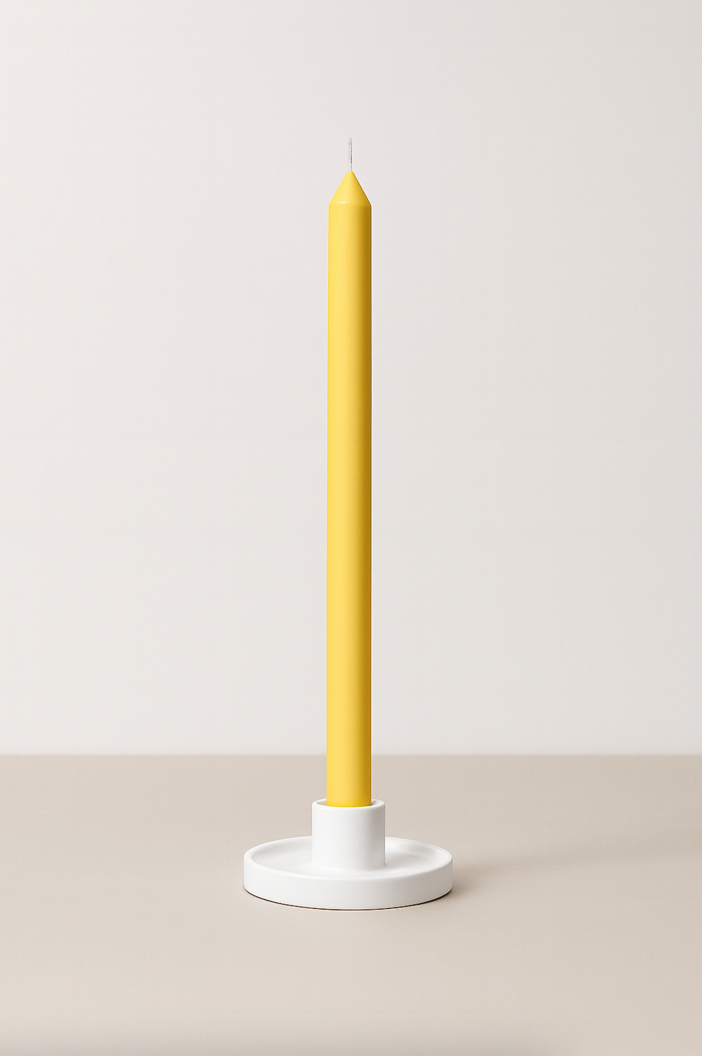 Yellow 40cm Dinner Candles