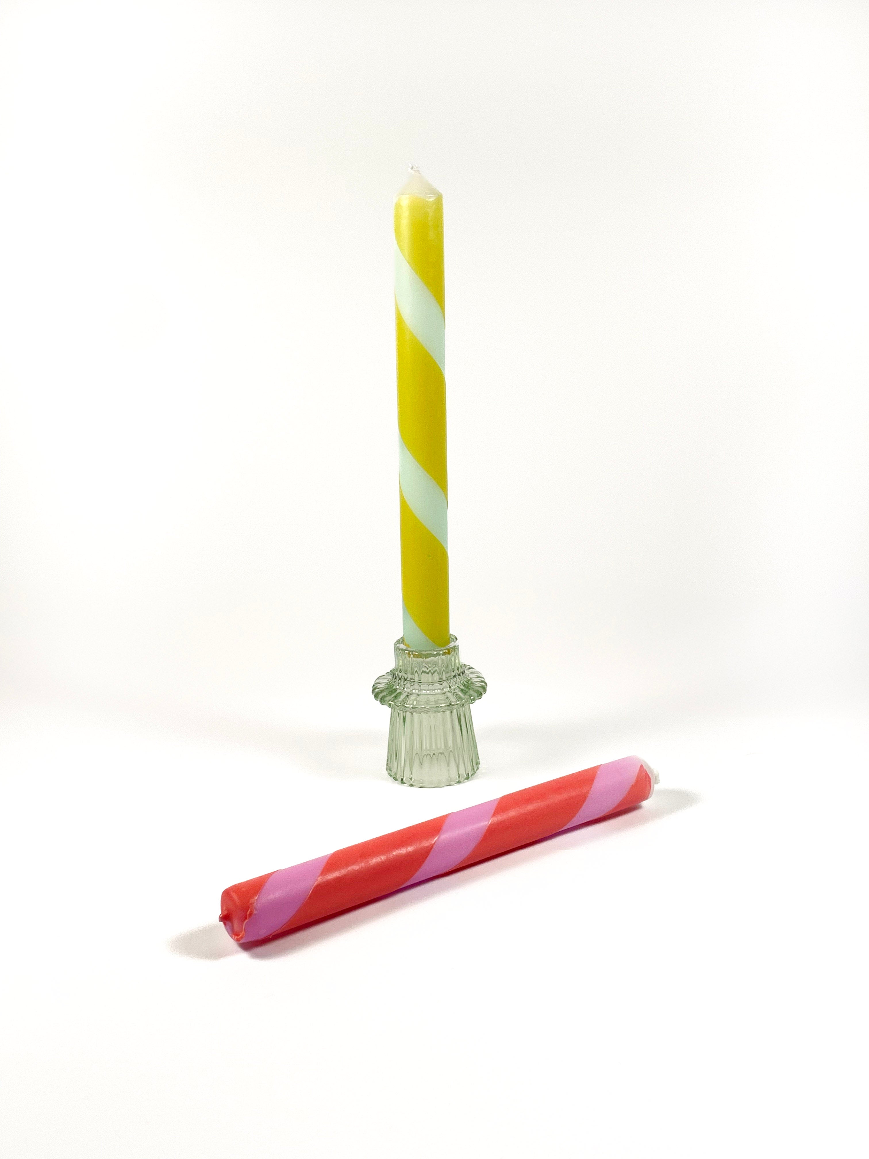 Twisted Striped Candles – Mix & Match